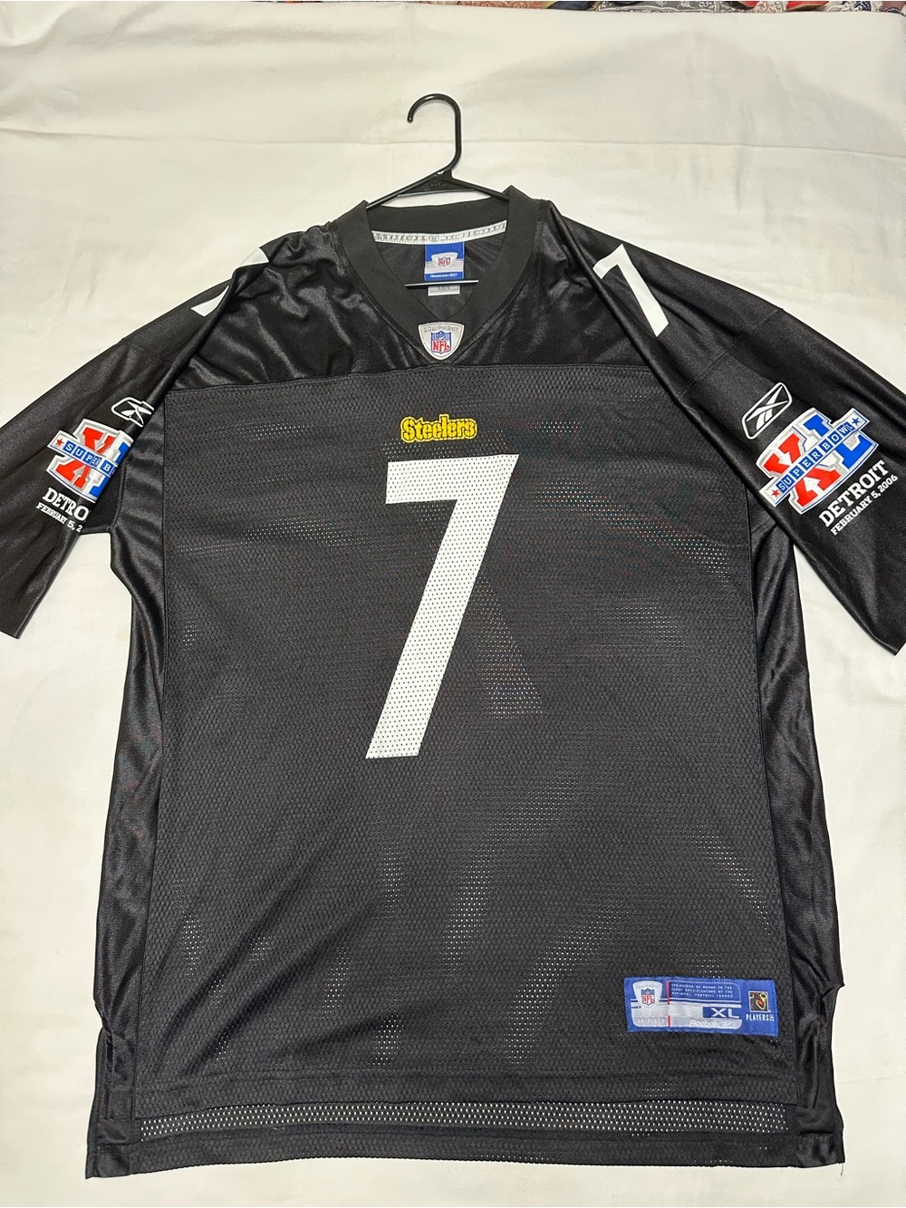 Reebok Pittsburgh Steelers #7 Ben Toethlisberger Men's Jersey